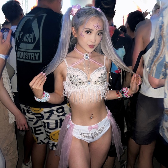 Other - Hand made rave outfit 32A/B Top XS/S bottoms
